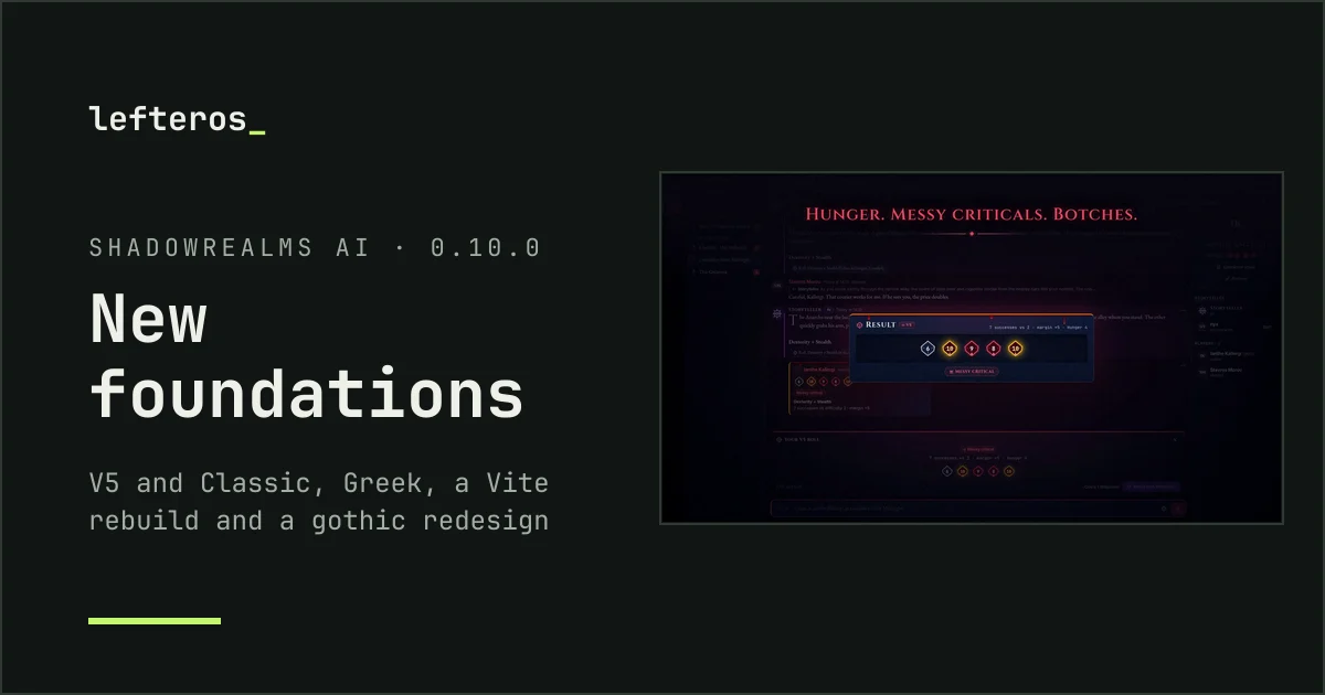 ShadowRealms AI 0.10.0: New foundations